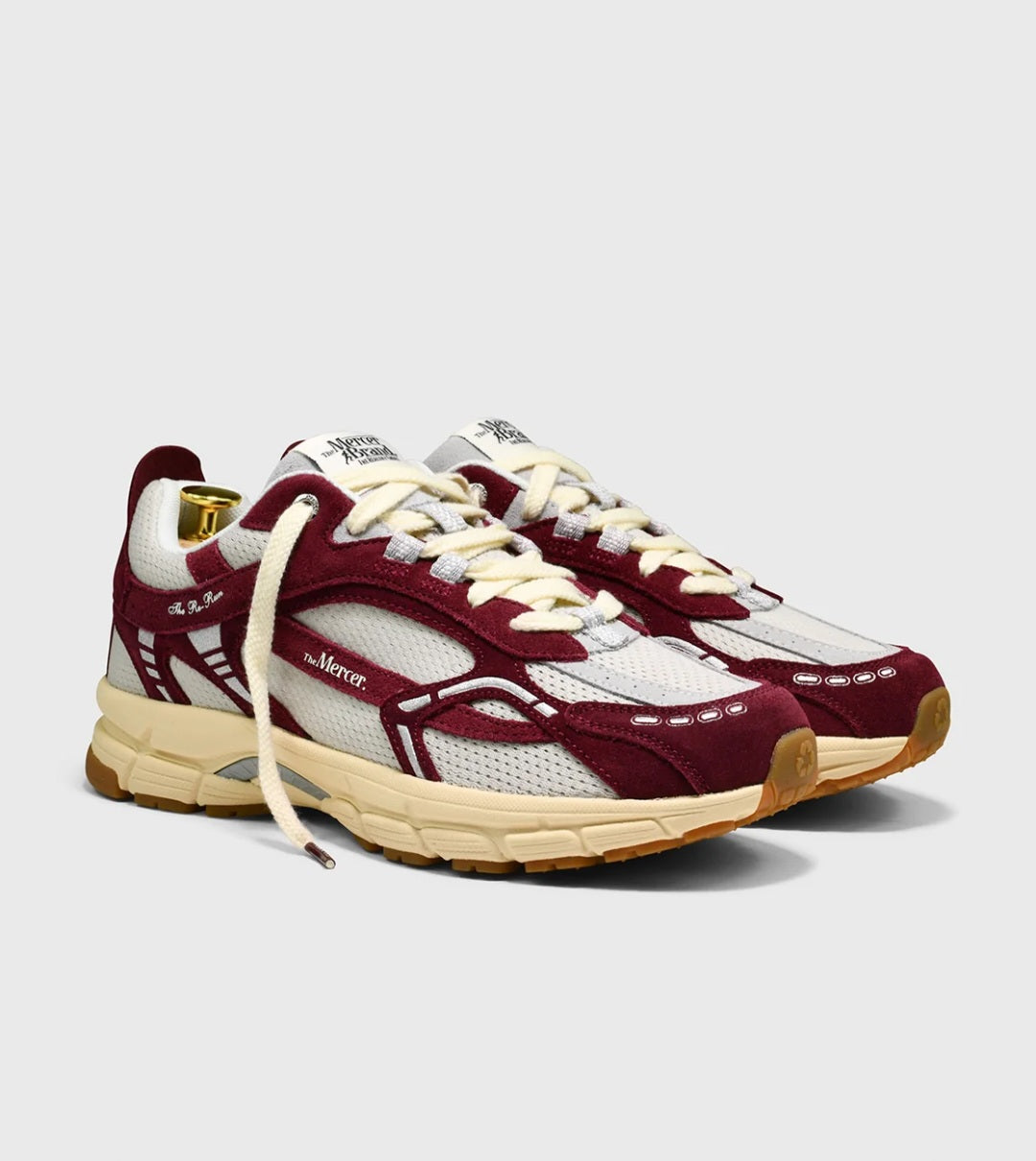 THE MERCER BRAND SNEAKERS THE RE-RUN VINTAGE COLOR DARK RED