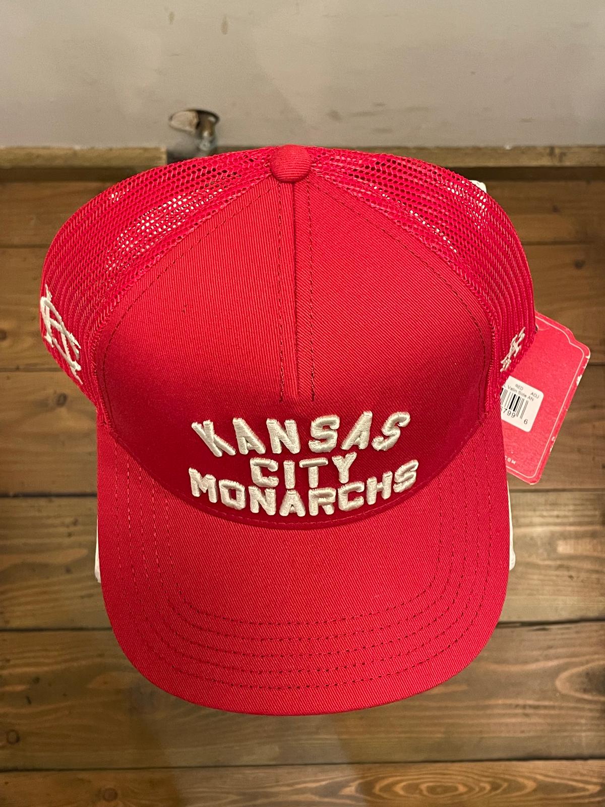 AMERICAN NEEDLE KC MONARCHS NL VALIN SIDE AN RED TRUCKER