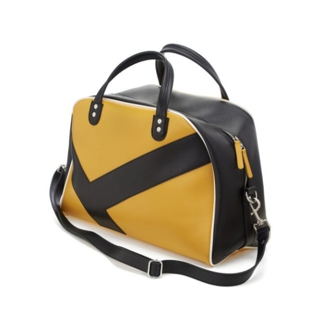 BORSA KEH-NOO KB 9787 GIALLA E NERA