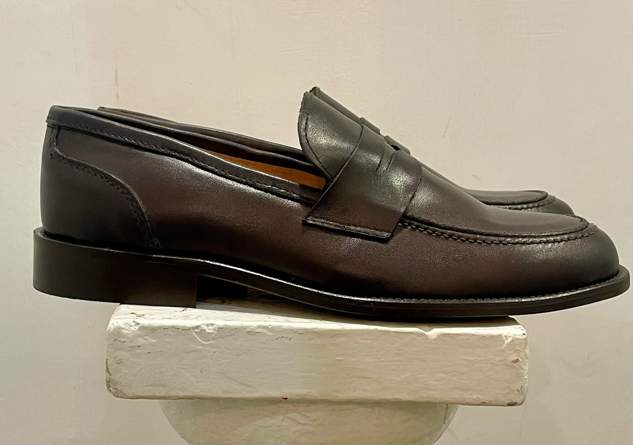 AG TREND Mocassino Collegiale Penny Vitello Testa Di Moro SH 68