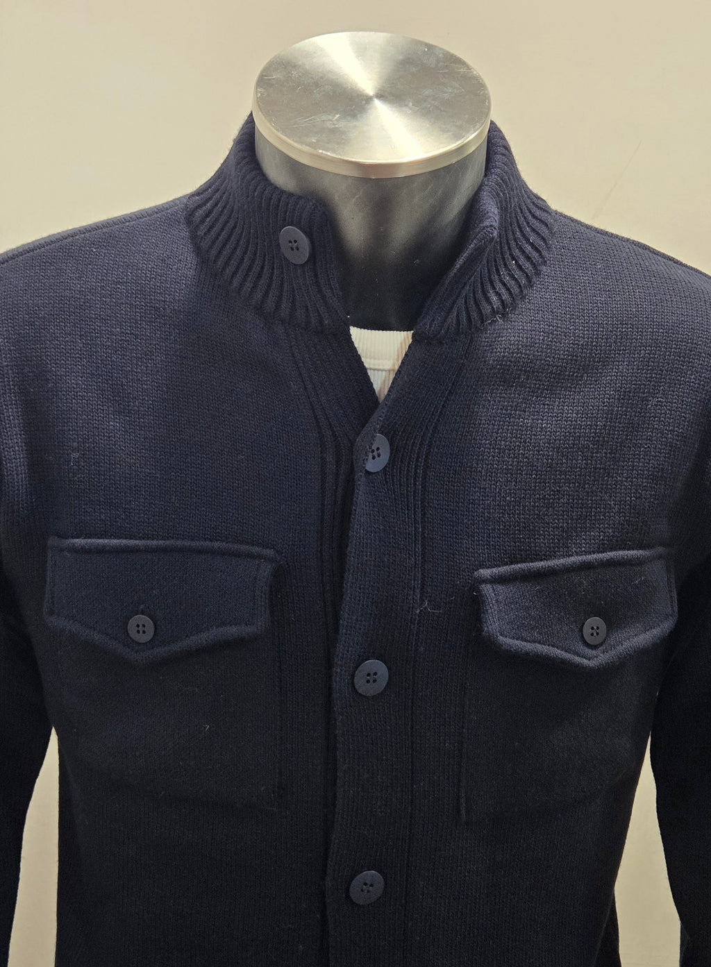 CARDIGAN AG TREND CON BOTTONI COLOR BLU