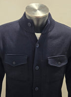 CARDIGAN AG TREND CON BOTTONI COLOR BLU