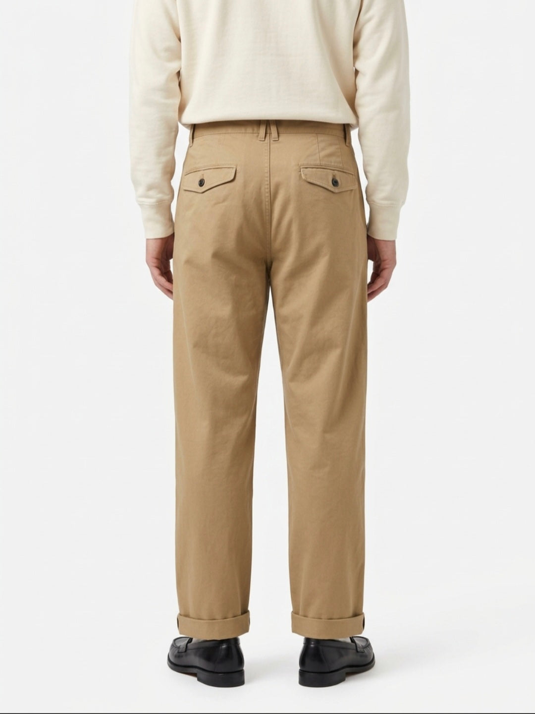 AKJAKOB COTTON PLEAT PANTS ANERKJENDT COLOR ERMINE