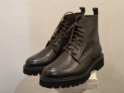 AG TREND Stivaletto Boot Con Lacci Color Marrone