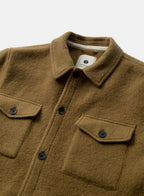 AKOSCAR BOILED WOOL OVERSHIRT ANERKJENDT COLOR ERMINE.