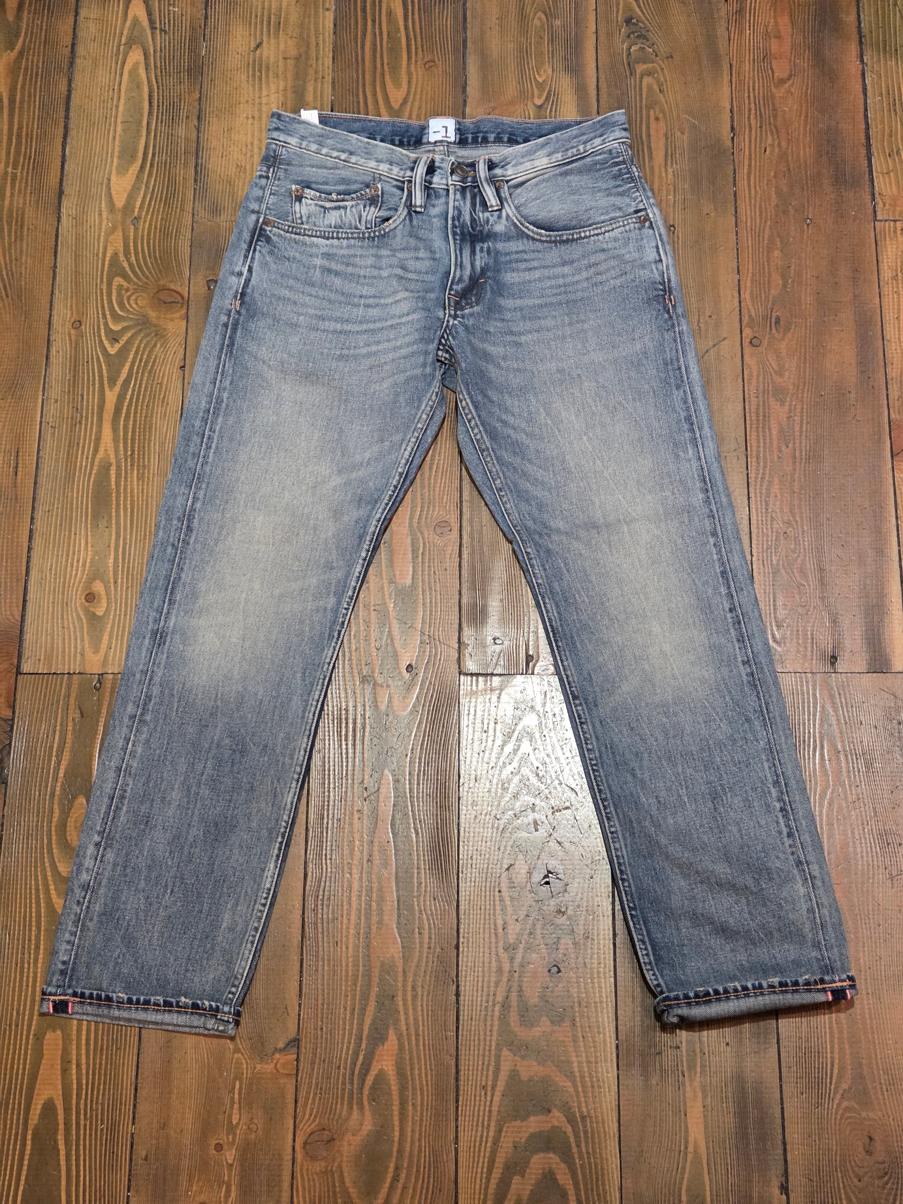 JEANS MINUS ONE THE ONE JEAN SELVEDGE FRESH BLUE WORN