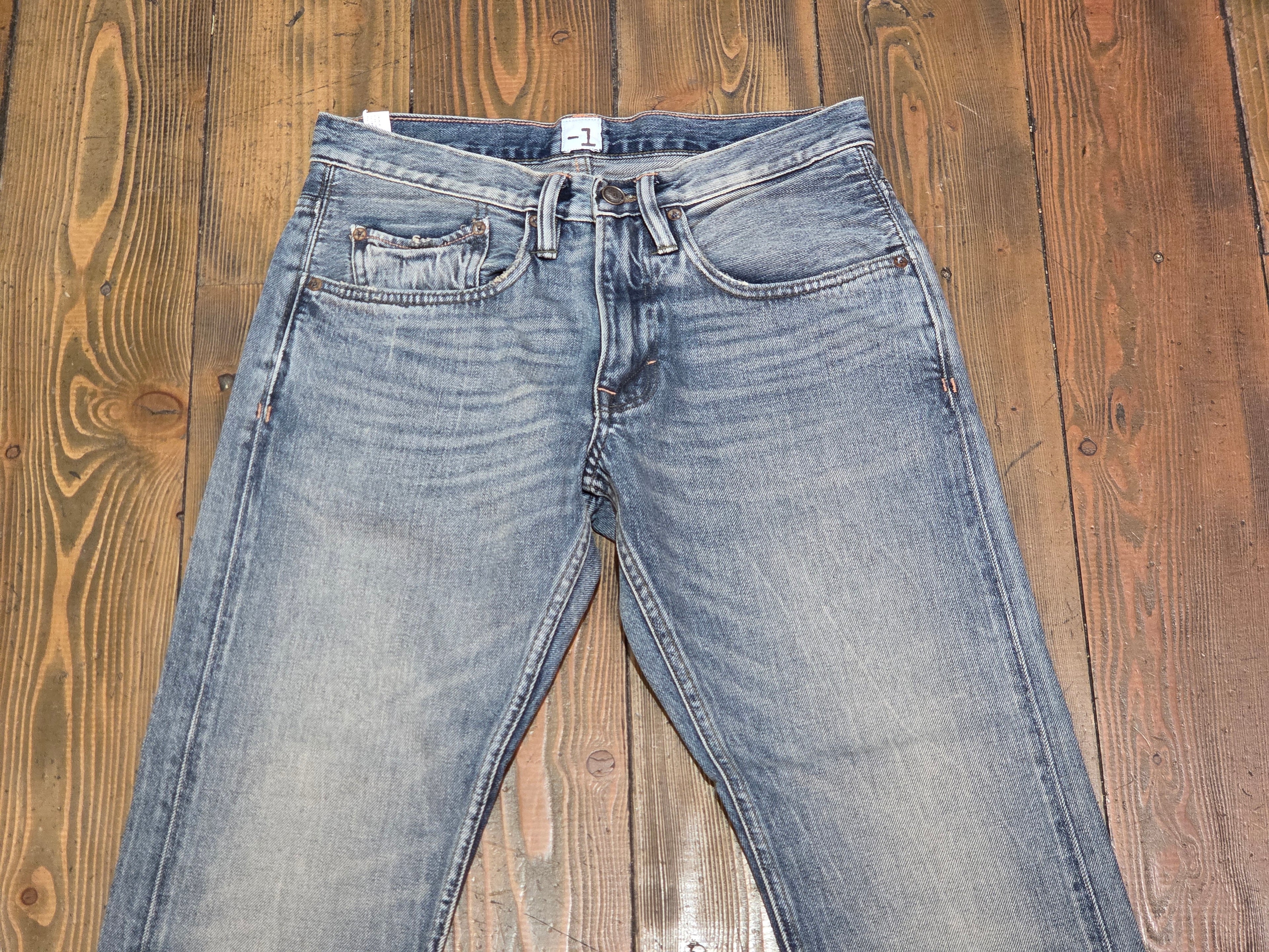 JEANS MINUS ONE THE ONE JEAN SELVEDGE FRESH BLUE WORN