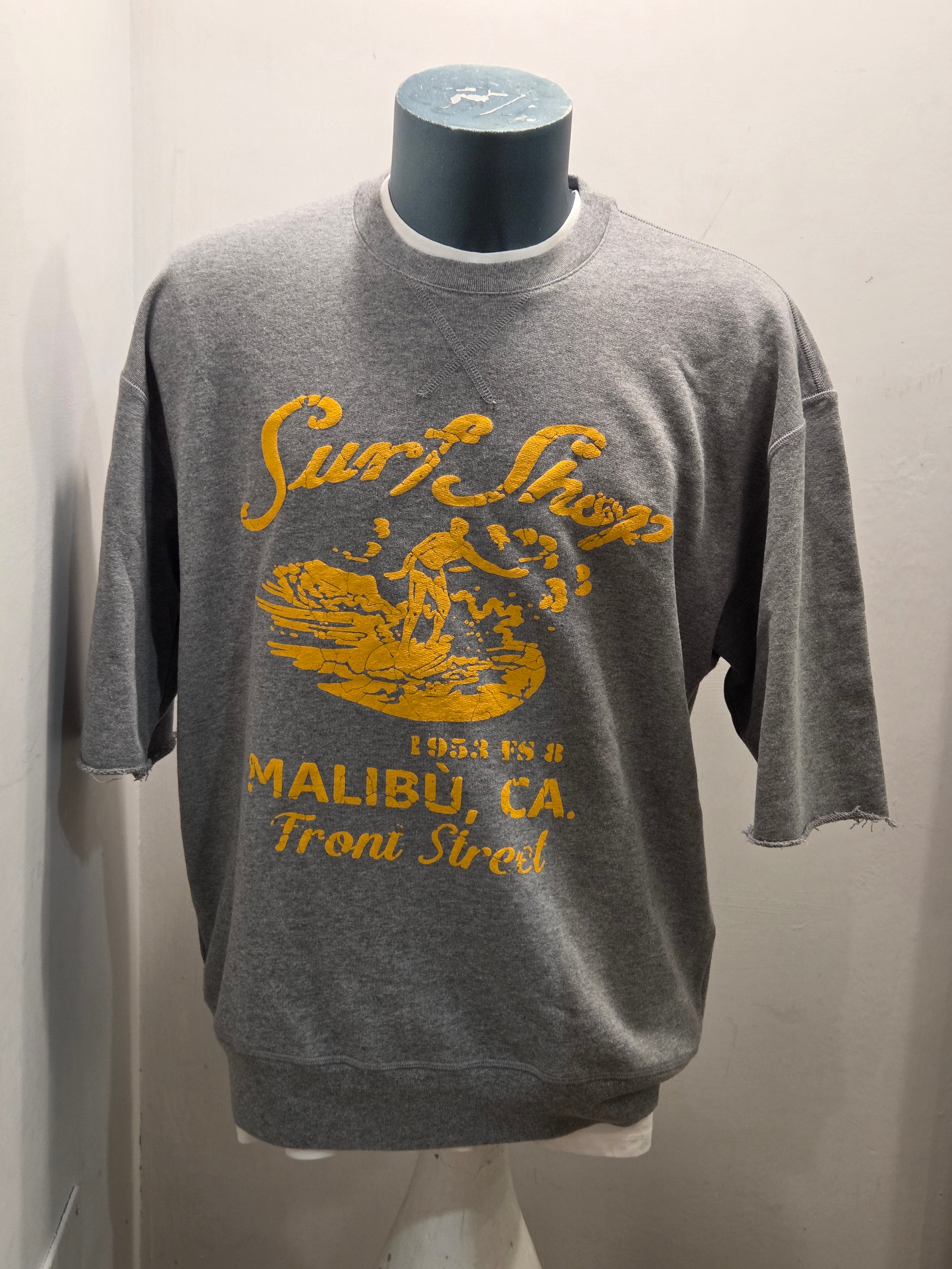 FRONT STREET 8 FELPA MANICA CORTA SURF SHOP COLORE GRIGIO