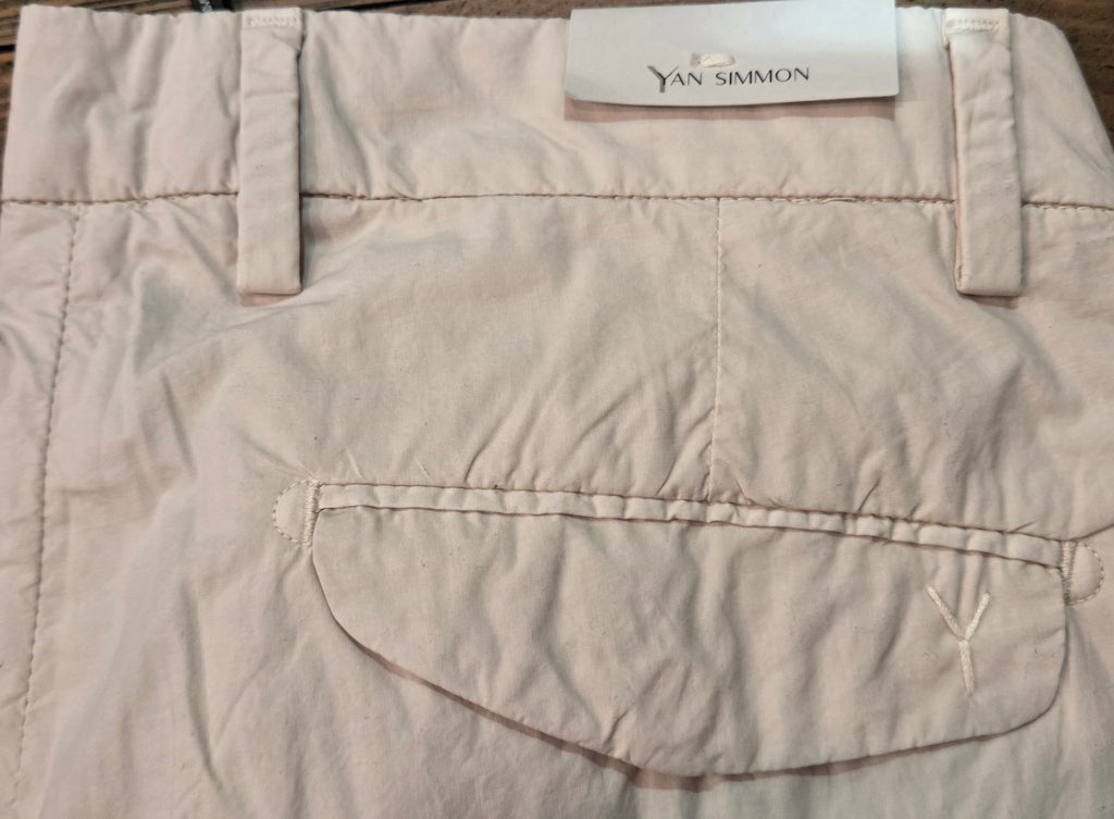 PANTALONE YAN SIMMON FRIEND TELA PARACADUTE T541F ECRU