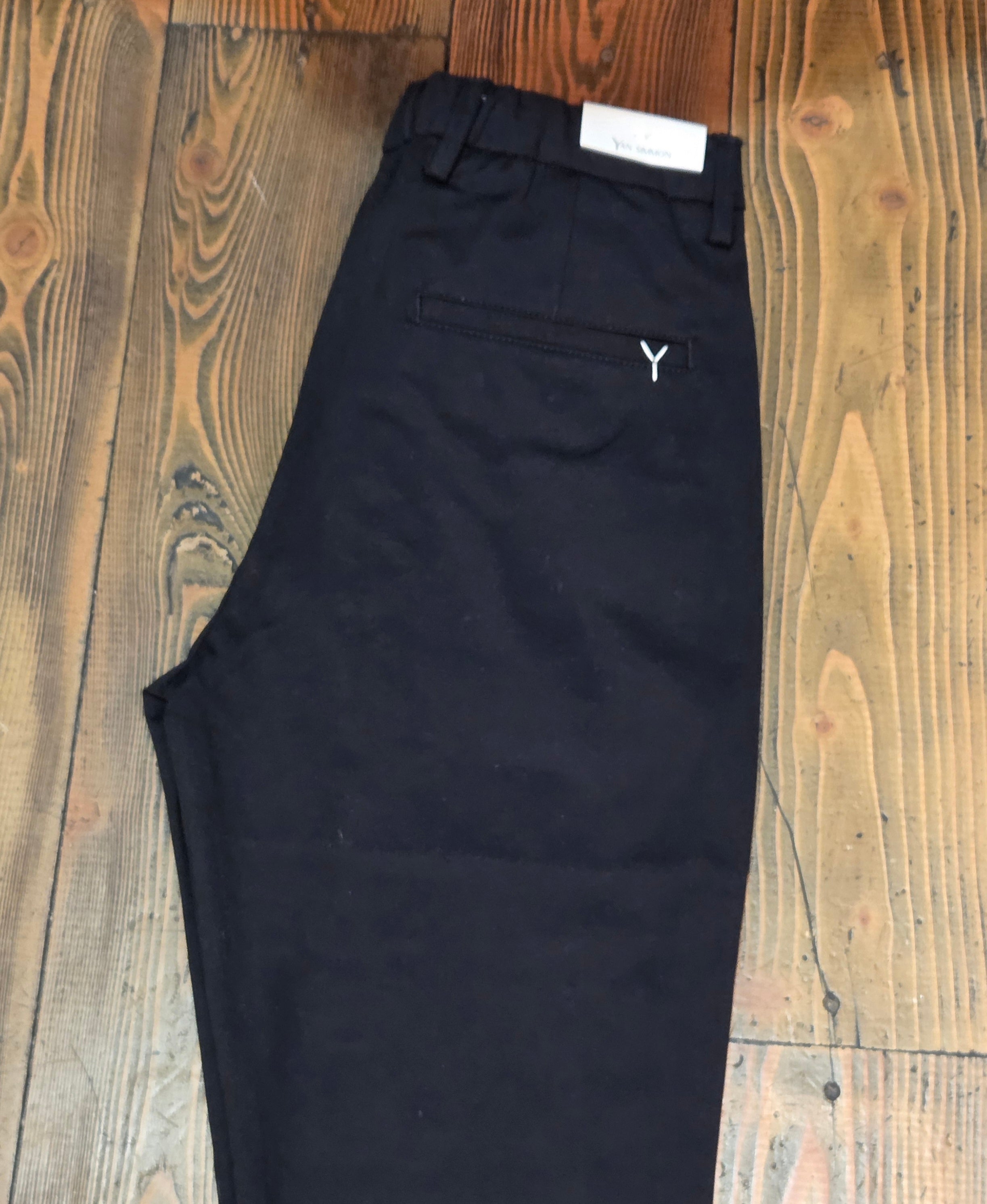 PANTALONI YAN SIMMON LIFE PUNTO MILANO T284L CON LACCIO COLOR NERO