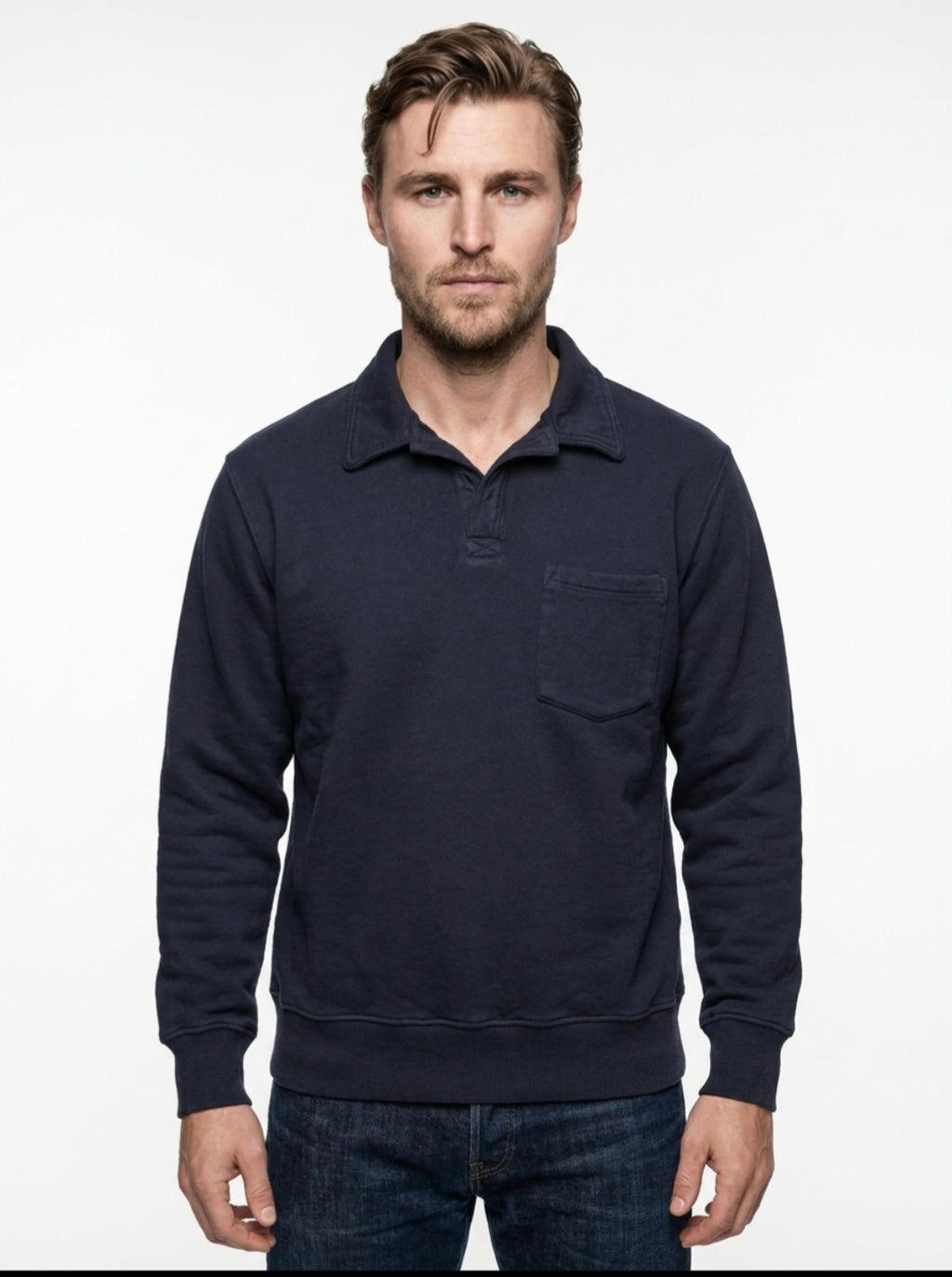 FELPA POLO BASIC IN THE BOX COLOR BLU