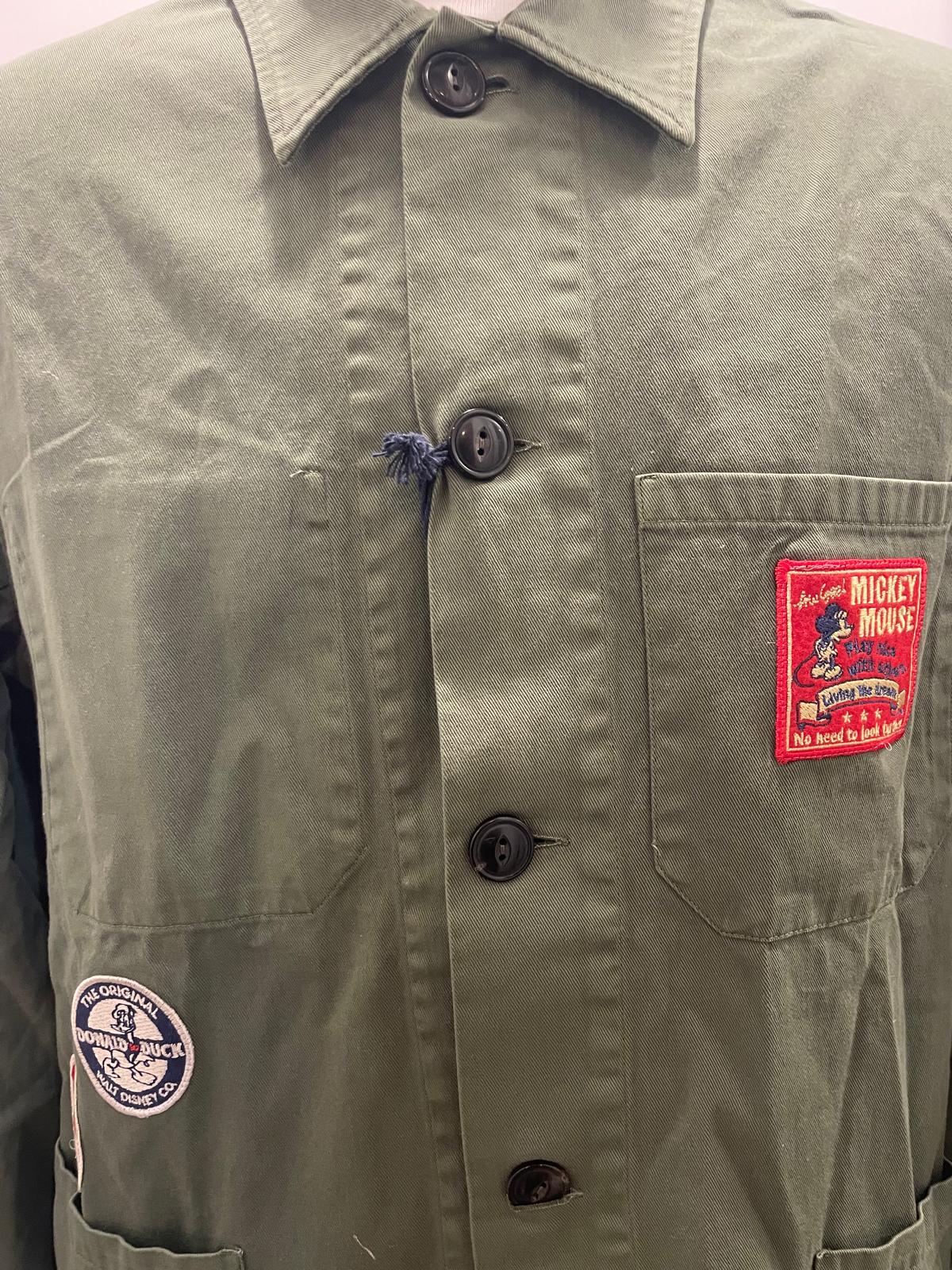 GIACCA WORK IN THE BOX PATCH DISNEY COLOR VERDE MILITARE