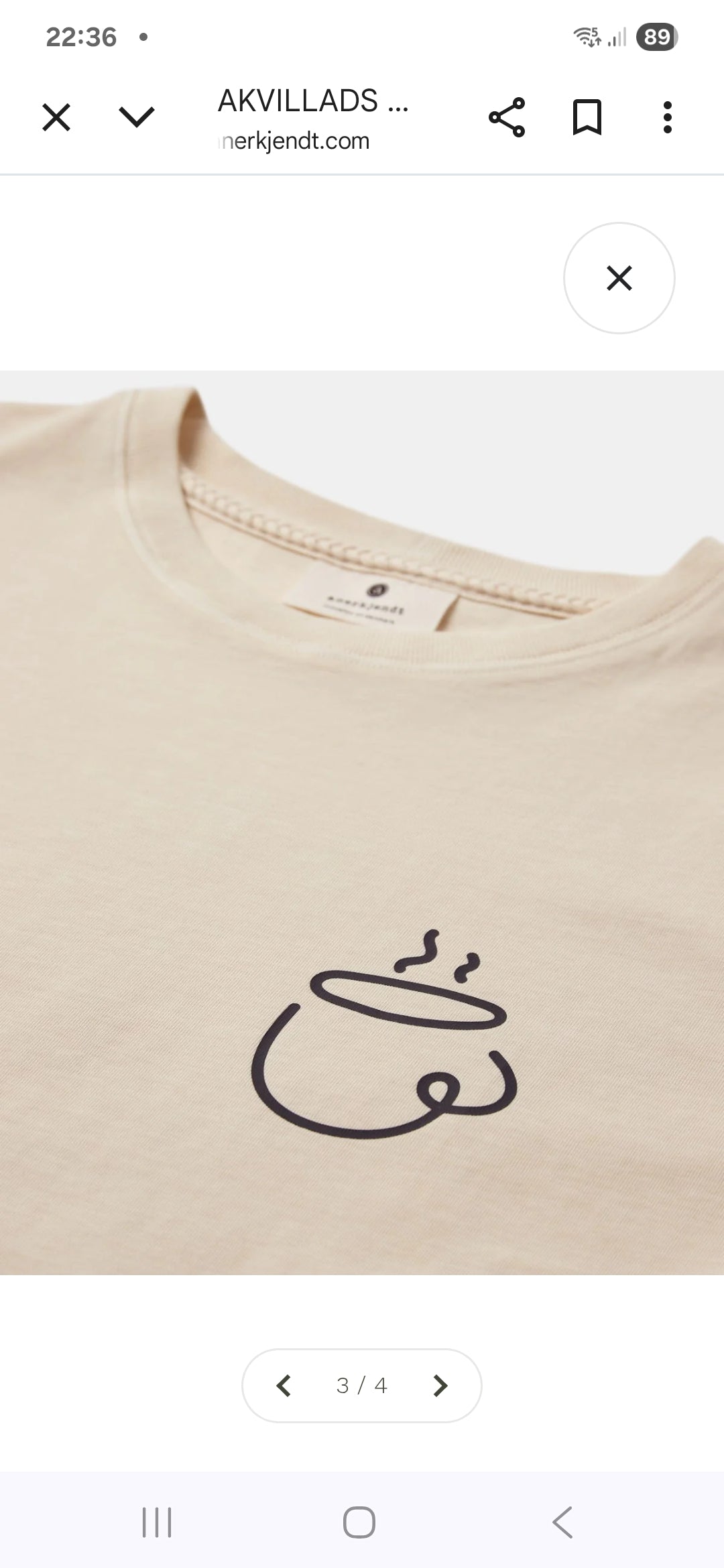 T-SHIRT ANERKJENDT ESPRESSO TOFU
