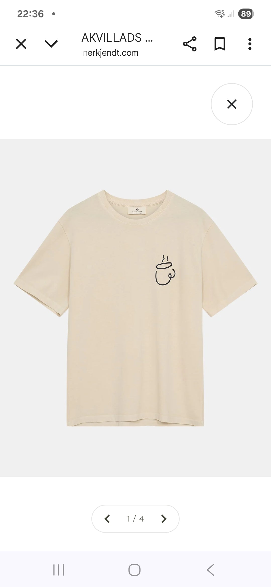 T-SHIRT ANERKJENDT ESPRESSO TOFU