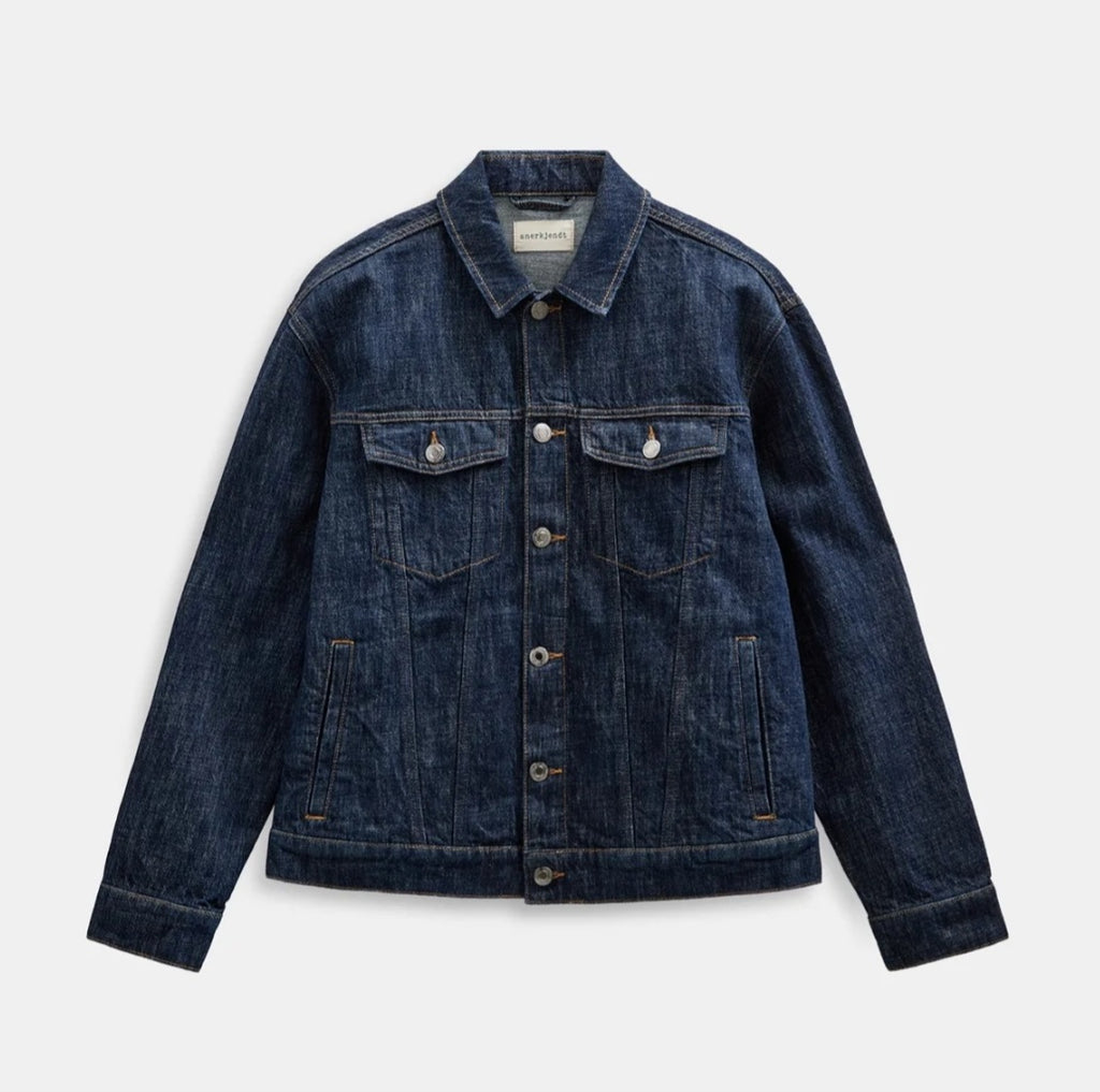 AKKARSTEN DENIM JACKET ANERKJENDT MIDNIGHT RAW