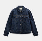 AKKARSTEN DENIM JACKET ANERKJENDT MIDNIGHT RAW
