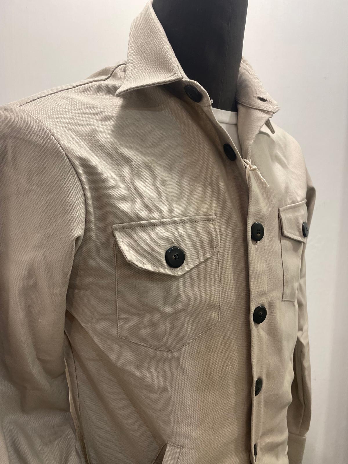 GIACCA CAMICIA GMF COLOR BEIGE CHIARO SG374