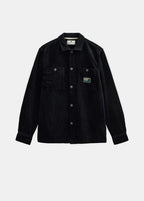 OVERSHIRT IN VELLUTO ANERKJENDT COLOR NERO
