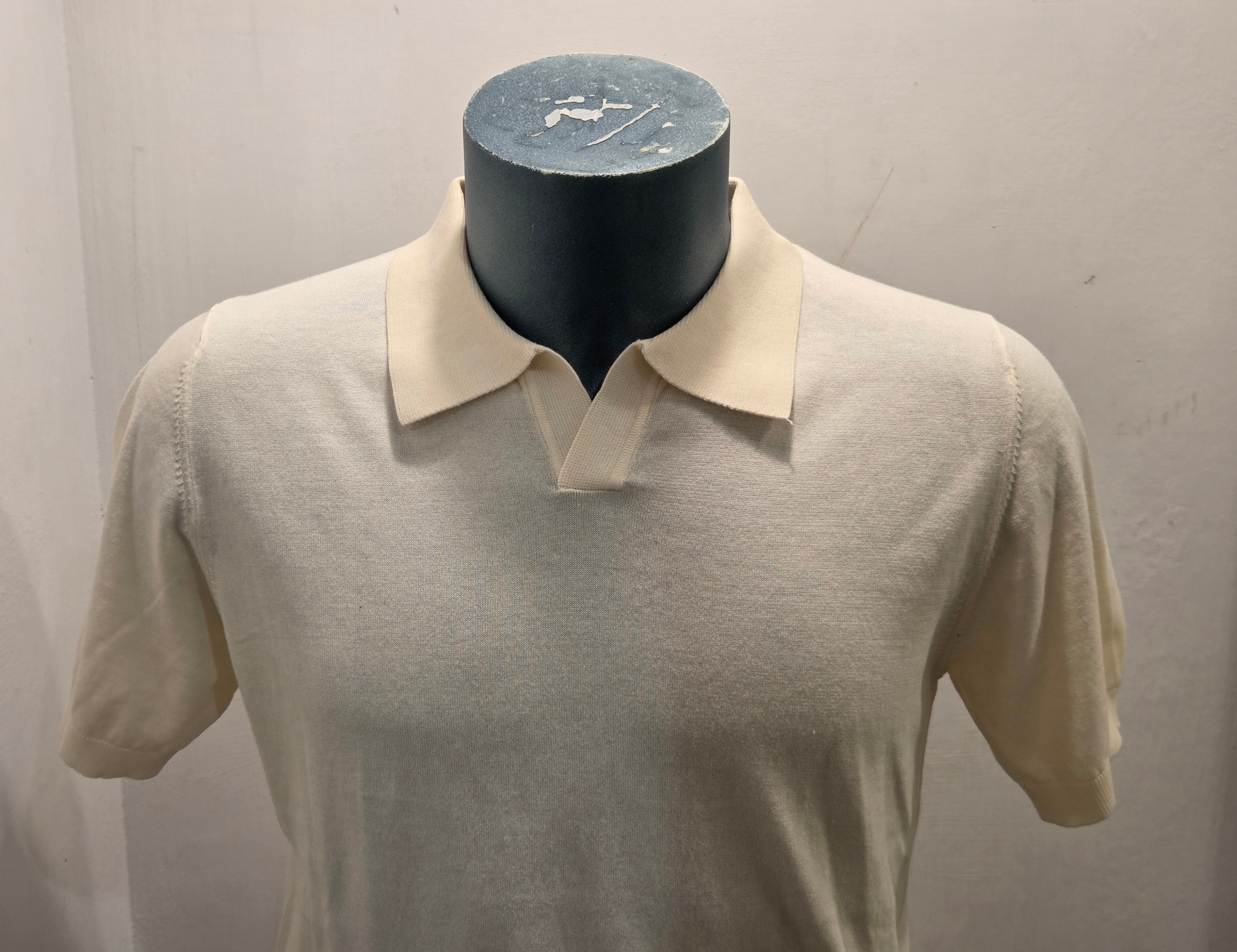 SEADOG POLO FILO COTONE MADRID COLLO APERTO COLOR BURRO