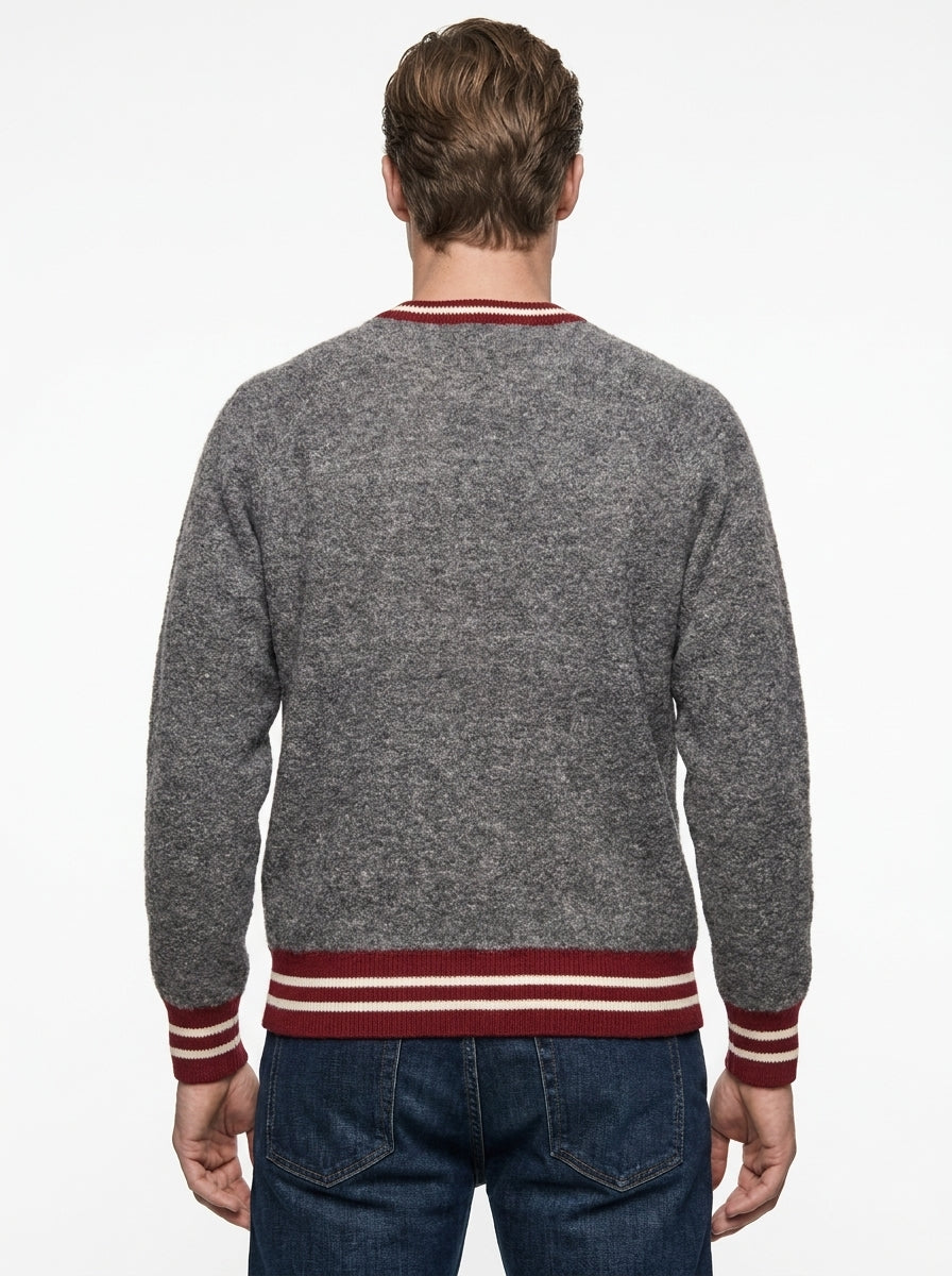 MAGLIA GIROCOLLO OBAN COLOR GRIGIO MELANGE GALLIA KNIT PROJECT