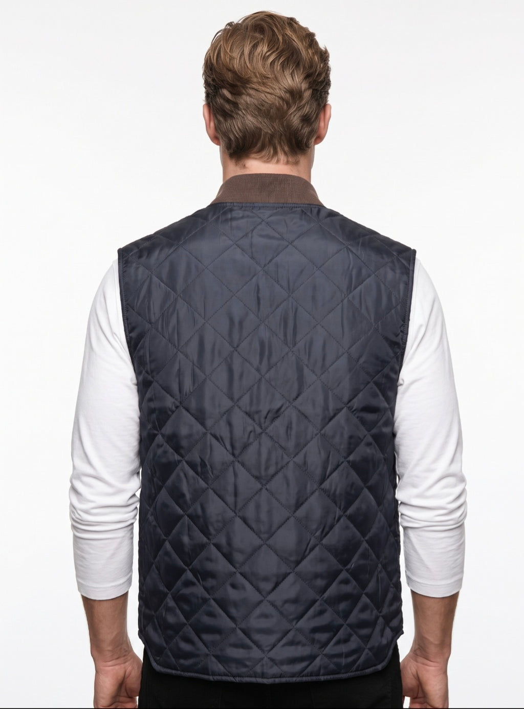 SEADOG CHARLES GILET PANNO TRAPUNTA REVERSIBILE COLORE MORO MADE IN ITALY