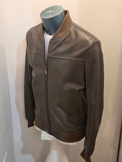 GIUBBINO IN PELLE BLUSOTTO HULK VERDE MILITARE
