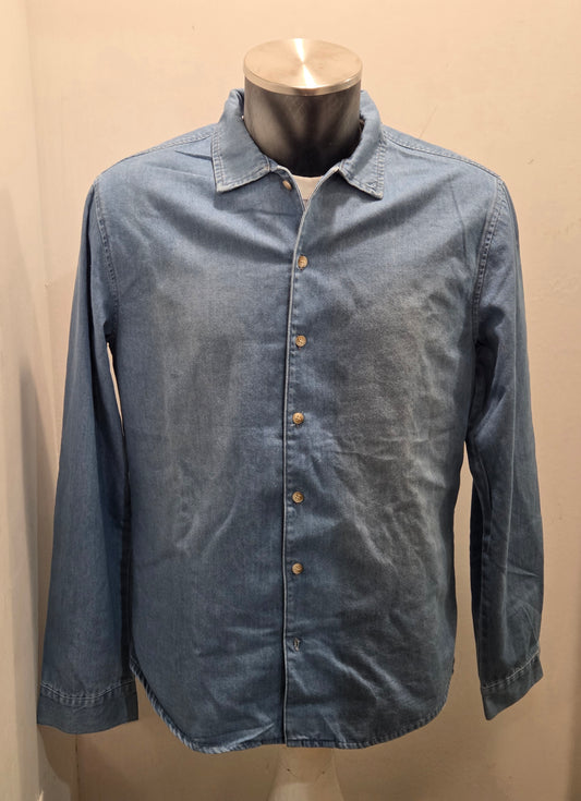 TOOCO ESSENTIAL SHIRT CHAMBRAY WASHED