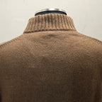 MAGLIONE RE-BRANDED IN CASHMERE CON ZIP COLOR BEIGE