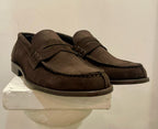 AG TREND Mocassino Collegiale Penny Camoscio SC 32 Colore Testa Di Moro