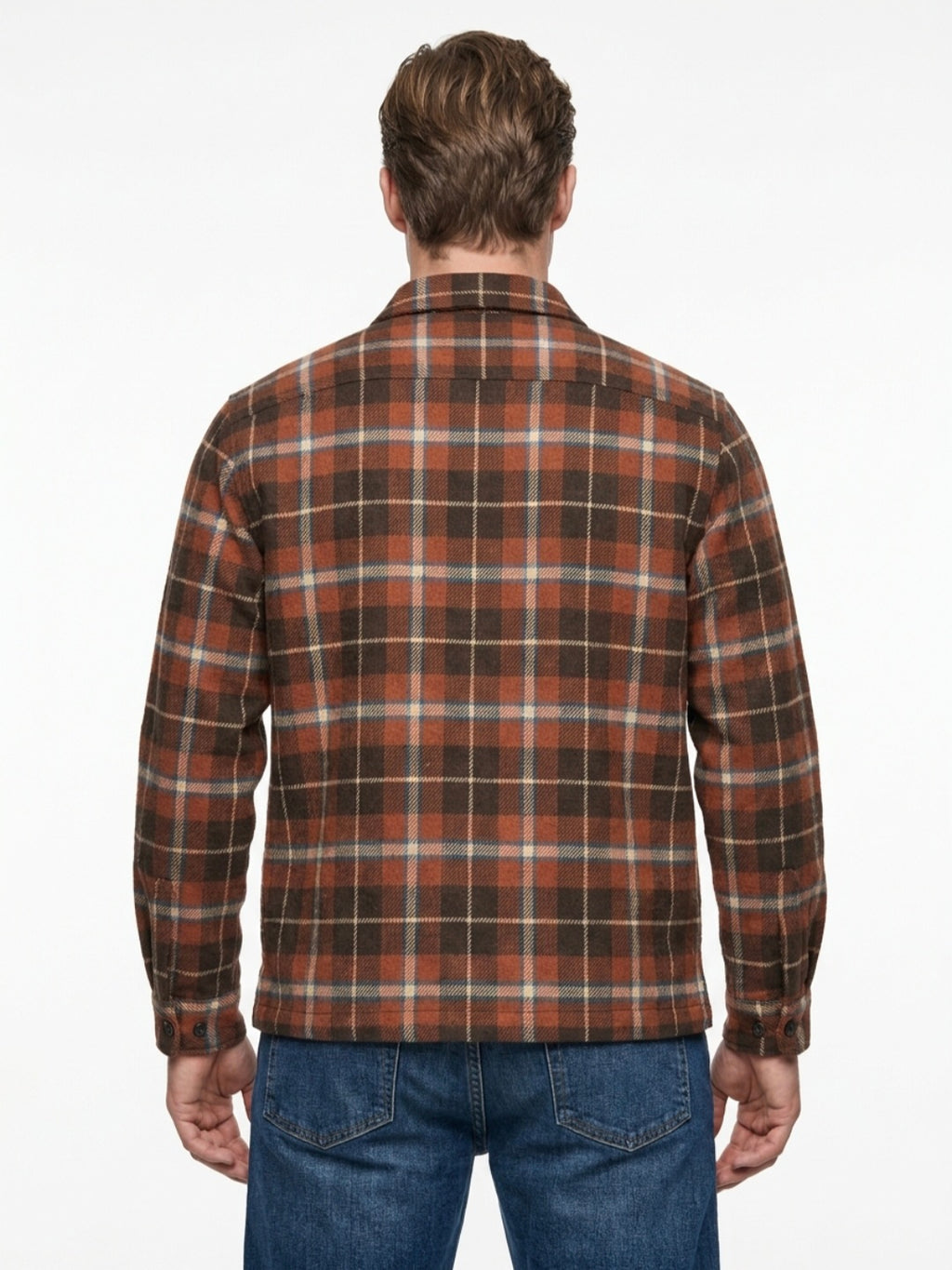 CAMICIA TARTAN IN THE BOX COLOR ARANCIONE SCURO