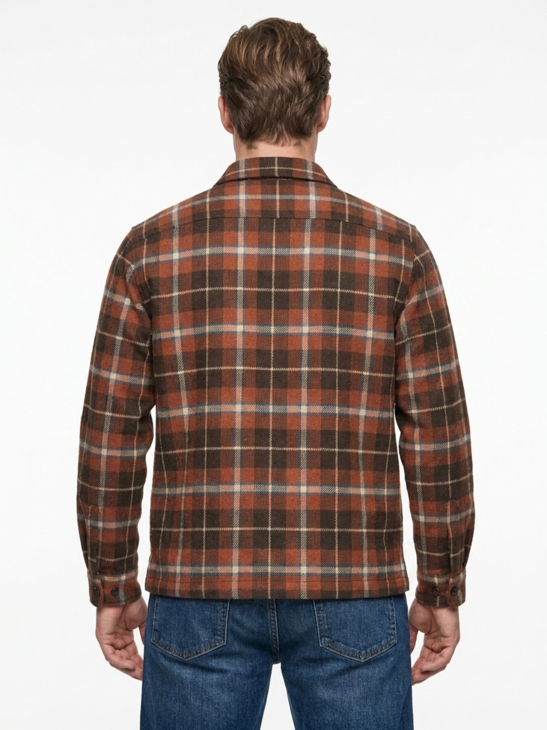 CAMICIA TARTAN IN THE BOX COLOR ARANCIONE SCURO