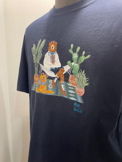 T SHIRT MR. BOX CACTUS COLOR BLU SS250002