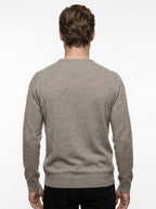 BRAMANTE MAGLIA GIROCOLLO REGULAR FIT COLOR BEIGE