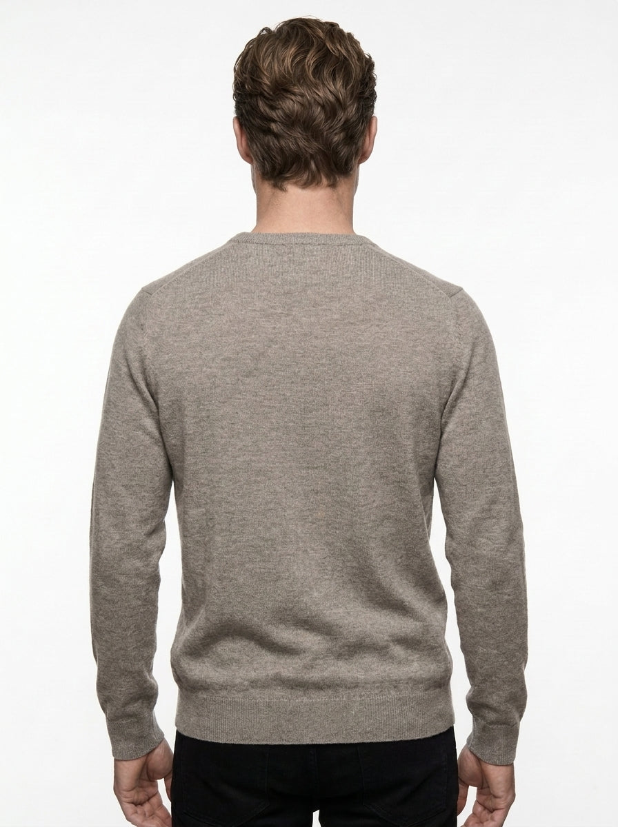 BRAMANTE MAGLIA GIROCOLLO REGULAR FIT COLOR BEIGE