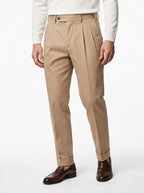 PANTALONI AG TREND PR11 DOPPIA PENCE IN COTONE PR11 FONDO 17 COLOR BEIGE