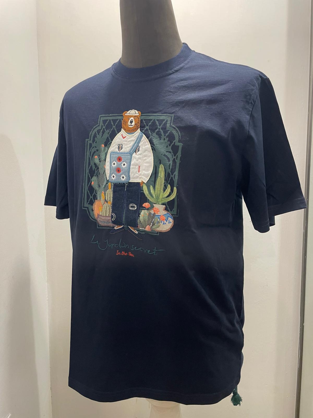 T SHIRT MR BOX JARDIN SECRET BLU SS250003