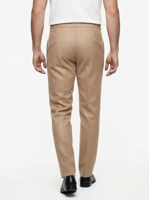 YAN SIMMON PANTALONE MODELLO FRIEND COLORE NOCCIOLA IN PUNTO MILANO MADE IN ITALY