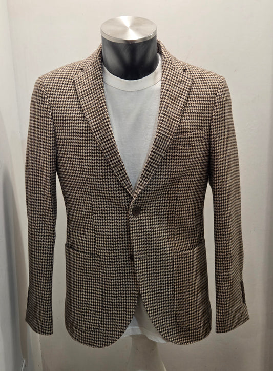 GIACCA MONOPETTO AG TREND PIED DE POULE