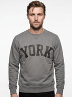 FELPA GIROCOLLO BOWERY NYC MODELLO YORK COLOR DARK CLOUD
