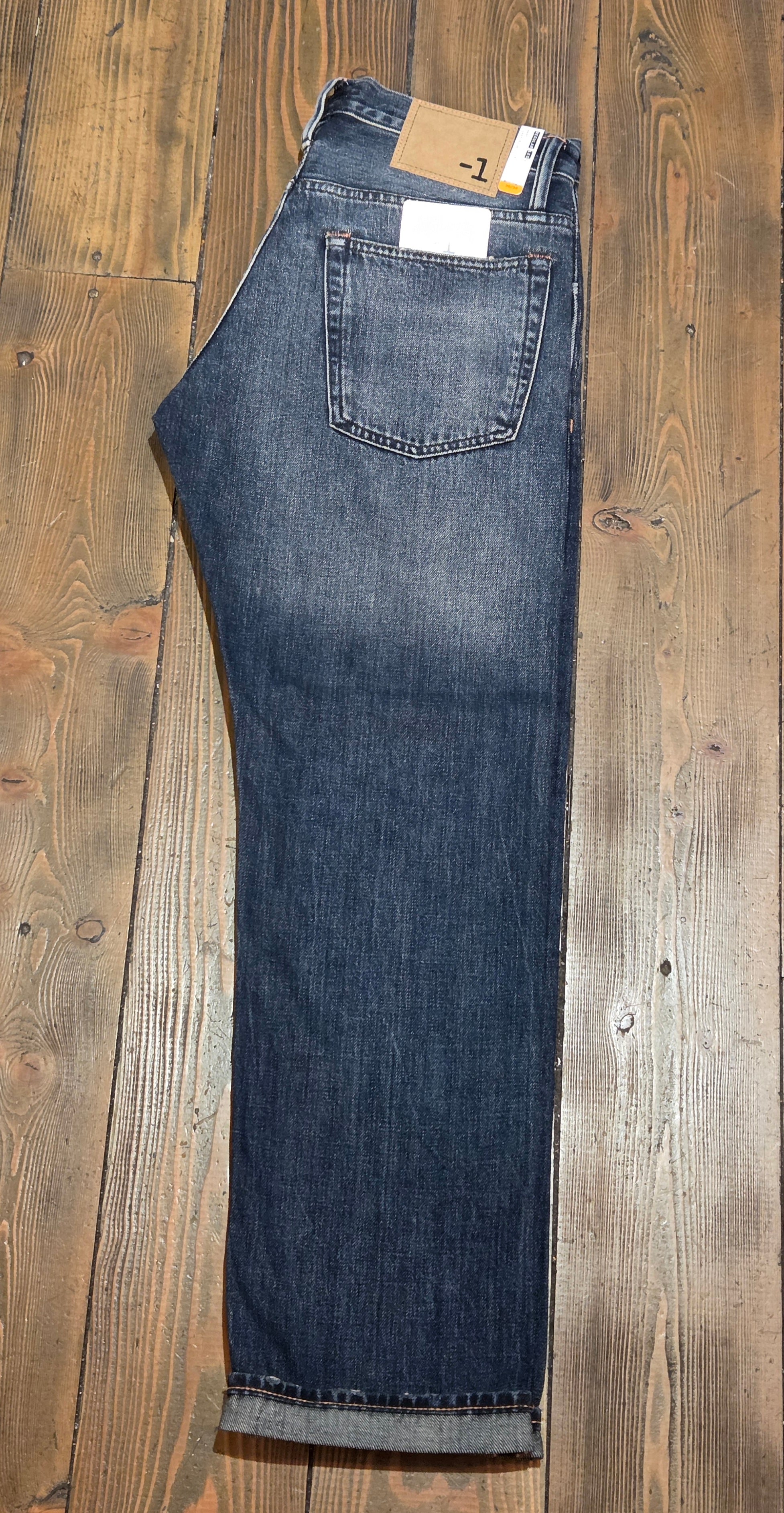 JEANS MINUS ONE THE ONE JEAN SELVEDGE CRASH BLUE