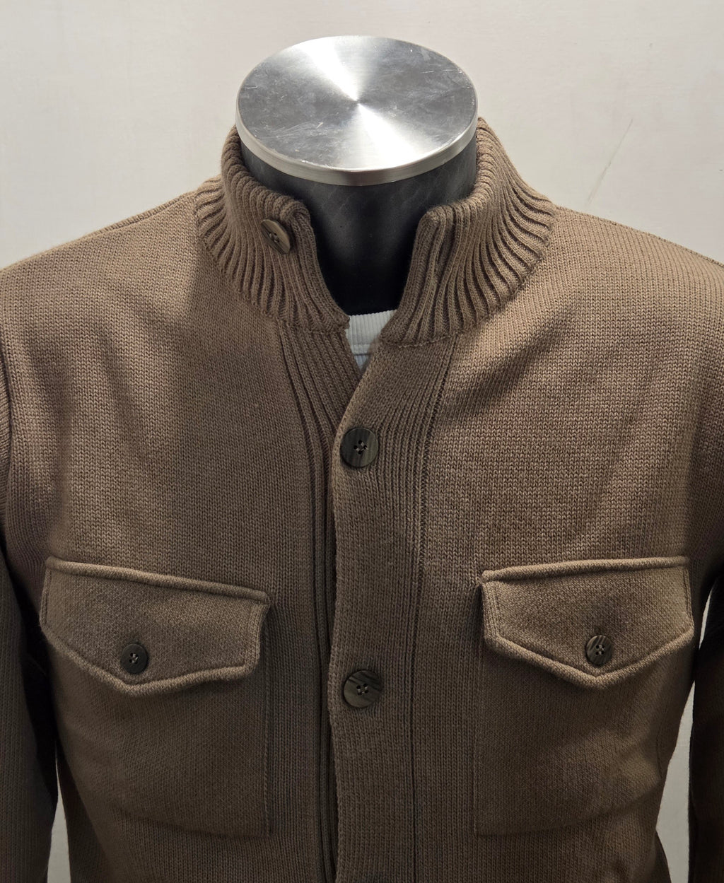 CARDIGAN CON BOTTONI AG TREND COLOR BEIGE