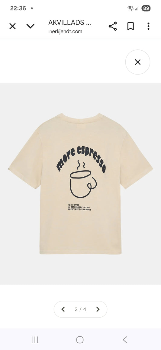 T-SHIRT ANERKJENDT ESPRESSO TOFU