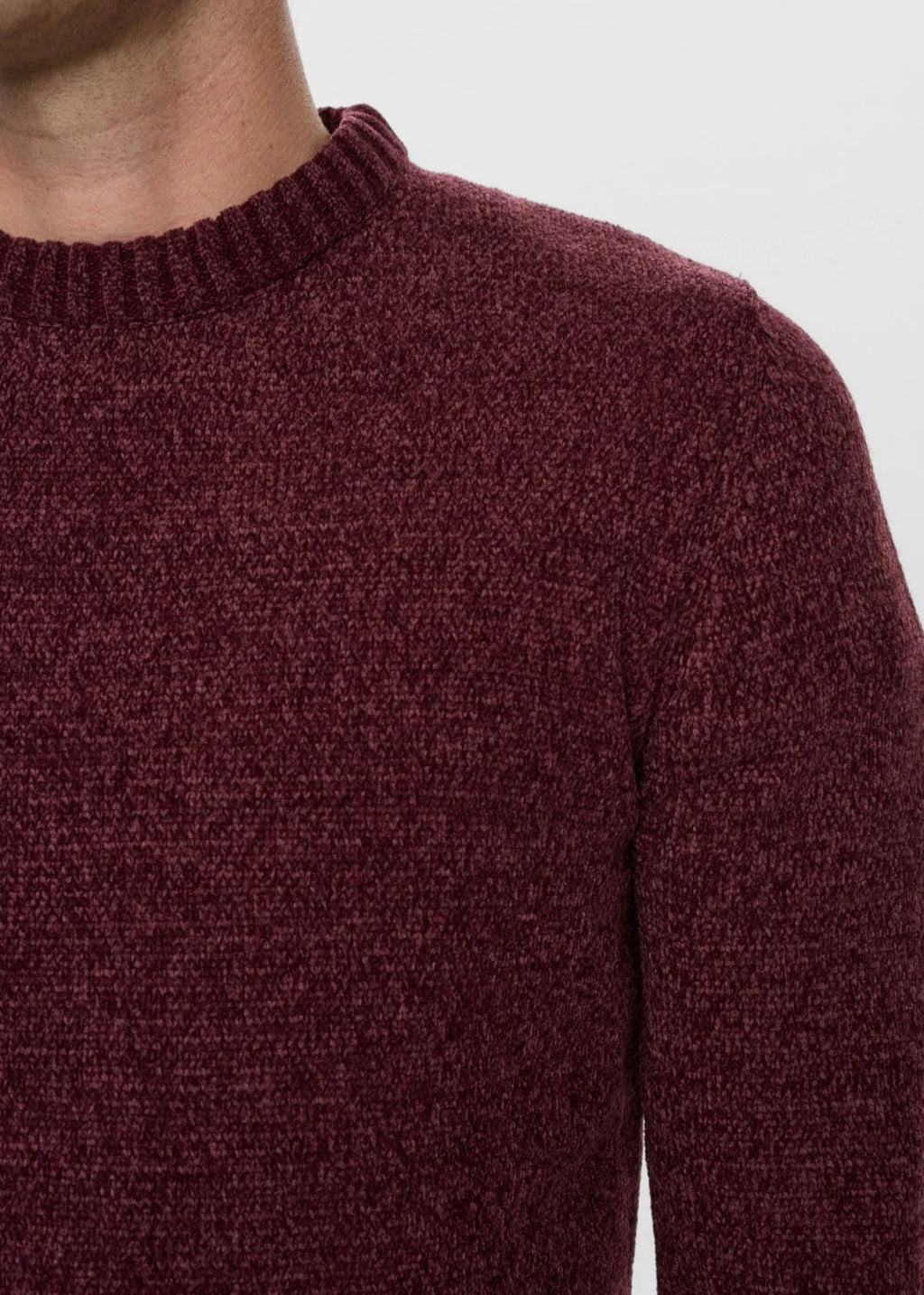 AKSUNE CHENILLE KNIT ANERKJENDT COLOR VINEYARD WINE