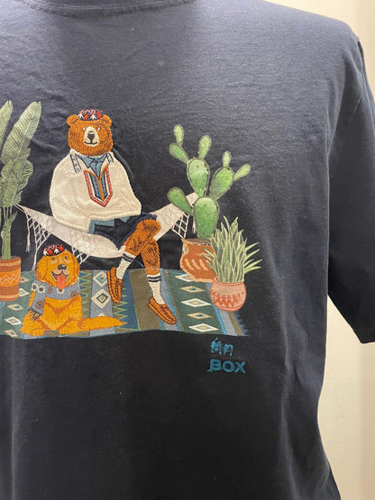 T SHIRT MR. BOX CACTUS COLOR BLU SS250002