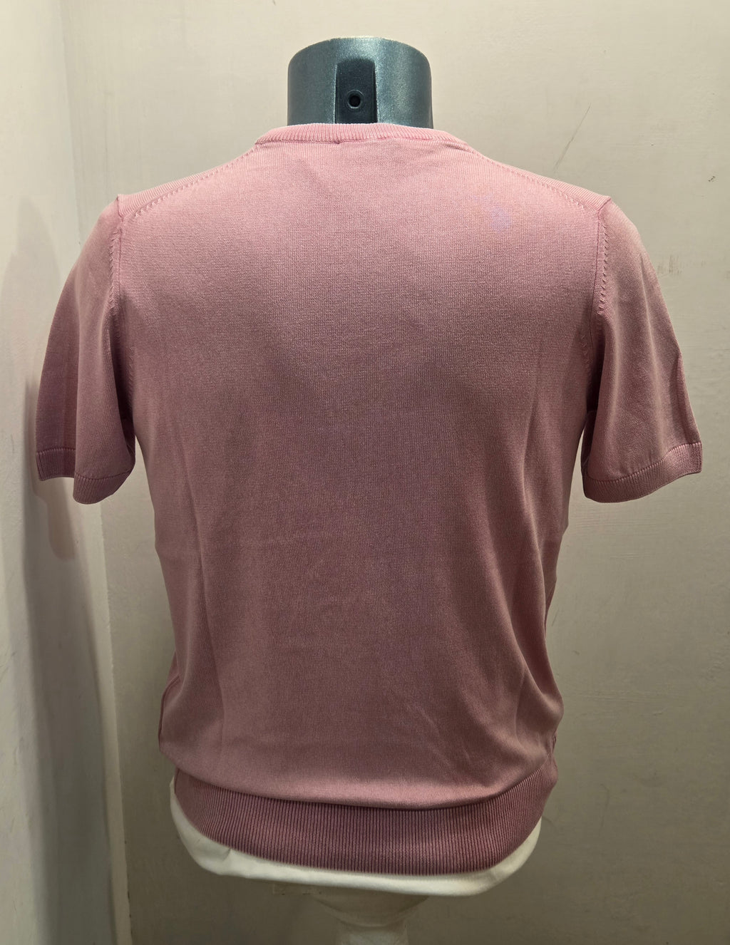 BRAMANTE MAGLIA FILO COTONE MANICA CORTA COLOR ROSA