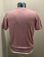BRAMANTE MAGLIA FILO COTONE MANICA CORTA COLOR ROSA