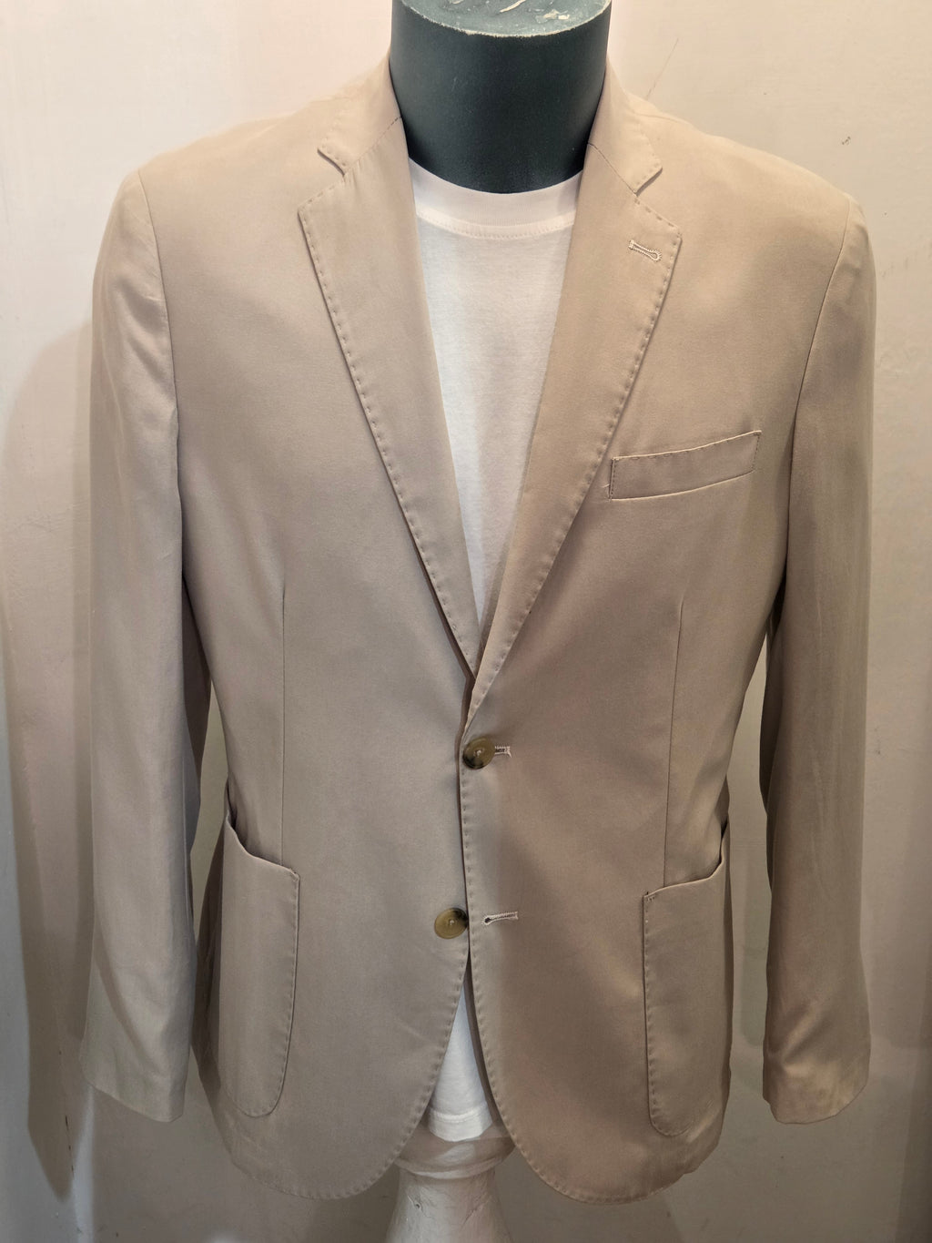 GIACCA MONOPETTO BEIGE CHIARO AG TREND - G214-P661