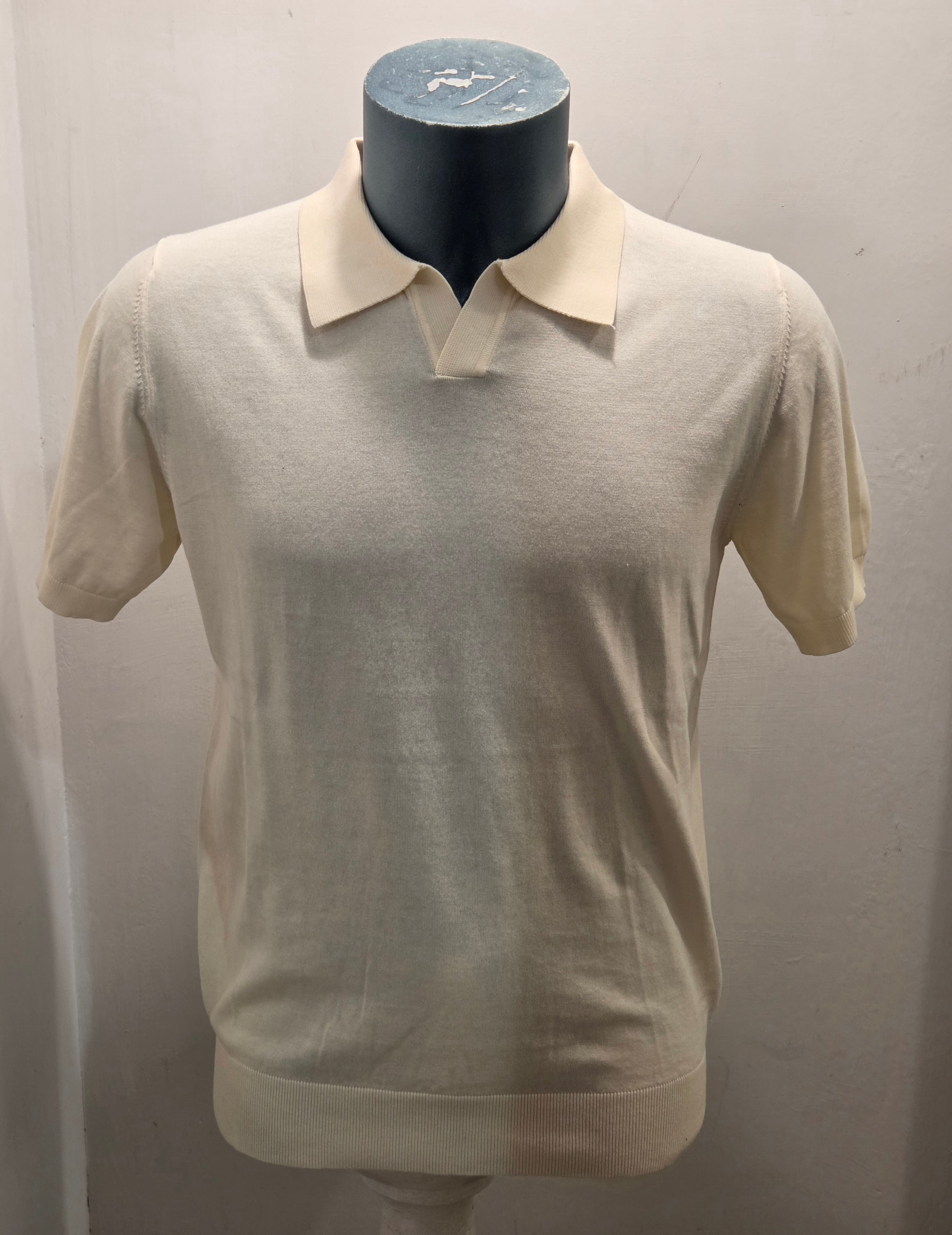 SEADOG POLO FILO COTONE MADRID COLLO APERTO COLOR BURRO