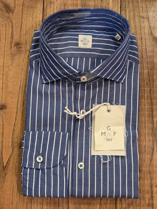 CAMICIA GMF A RIGHE UOMO ART. 951205 COLORE AZZURRO