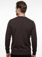 BRAMANTE MAGLIA GIROCOLLO REGULAR FIT COLOR MARRONE